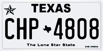 TX license plate CHP4808