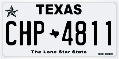 TX license plate CHP4811
