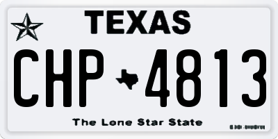 TX license plate CHP4813