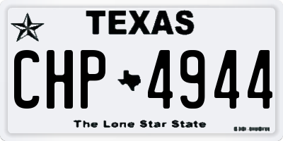 TX license plate CHP4944