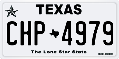 TX license plate CHP4979