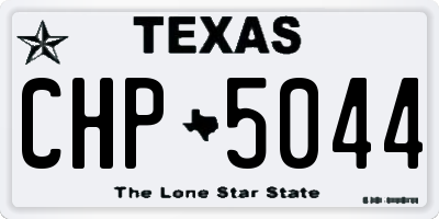 TX license plate CHP5044