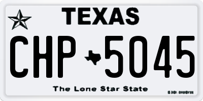 TX license plate CHP5045