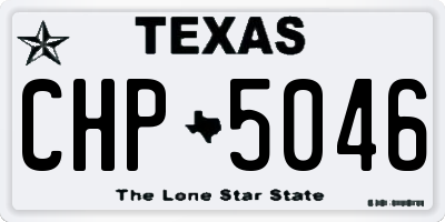 TX license plate CHP5046