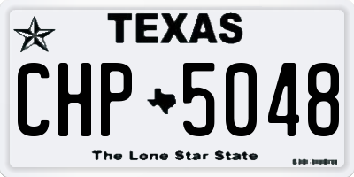 TX license plate CHP5048