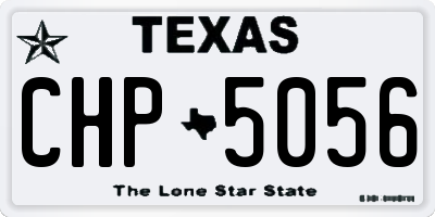 TX license plate CHP5056