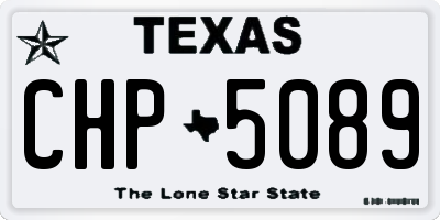 TX license plate CHP5089