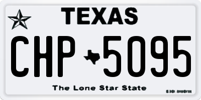 TX license plate CHP5095