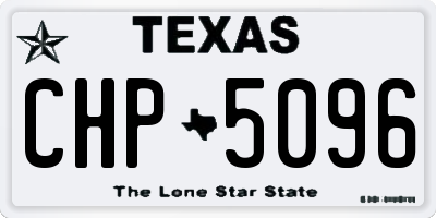 TX license plate CHP5096