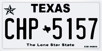 TX license plate CHP5157