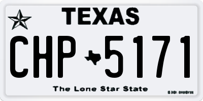TX license plate CHP5171