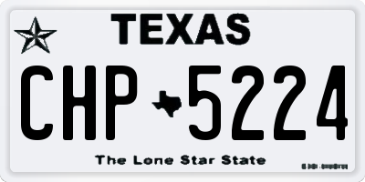 TX license plate CHP5224