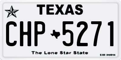 TX license plate CHP5271