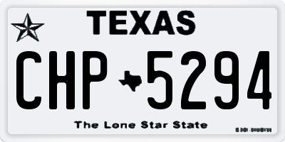 TX license plate CHP5294