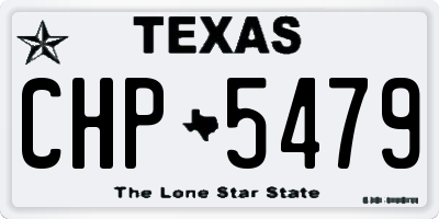 TX license plate CHP5479