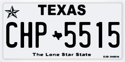 TX license plate CHP5515