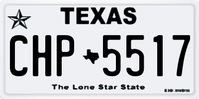 TX license plate CHP5517