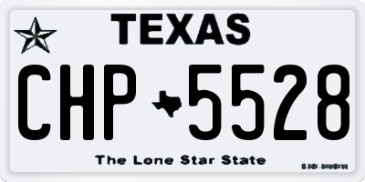 TX license plate CHP5528