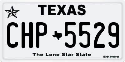 TX license plate CHP5529