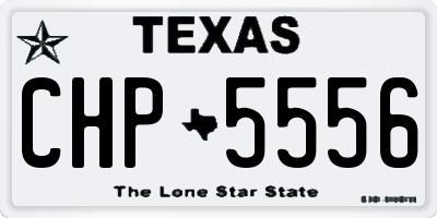 TX license plate CHP5556