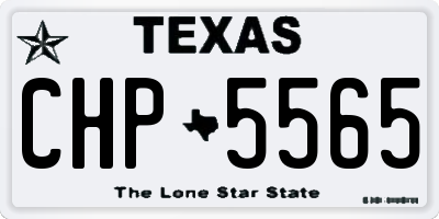 TX license plate CHP5565
