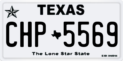 TX license plate CHP5569