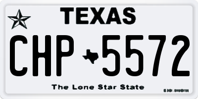 TX license plate CHP5572