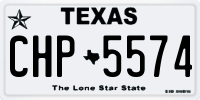 TX license plate CHP5574