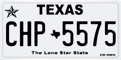 TX license plate CHP5575
