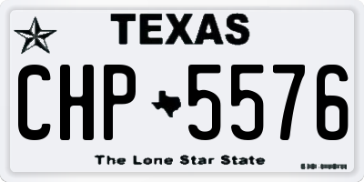 TX license plate CHP5576