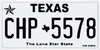 TX license plate CHP5578