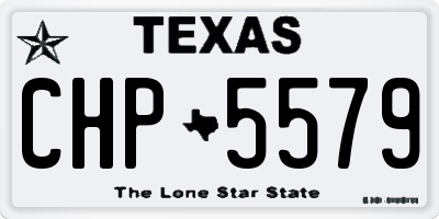 TX license plate CHP5579