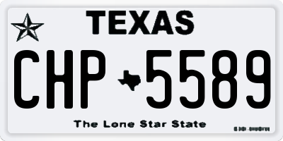 TX license plate CHP5589
