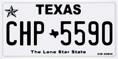 TX license plate CHP5590