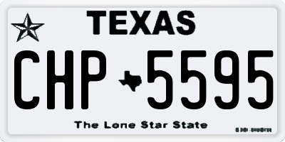 TX license plate CHP5595