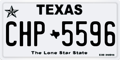 TX license plate CHP5596