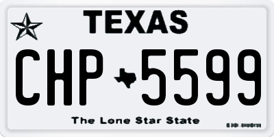 TX license plate CHP5599