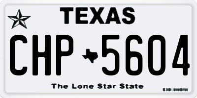 TX license plate CHP5604