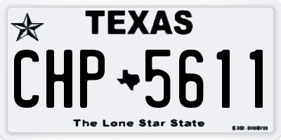 TX license plate CHP5611