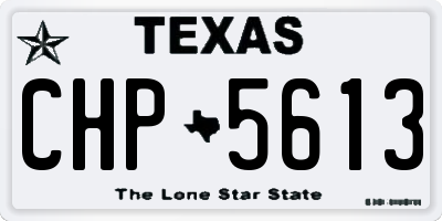 TX license plate CHP5613