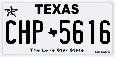 TX license plate CHP5616