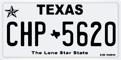 TX license plate CHP5620