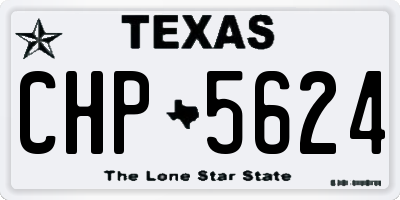TX license plate CHP5624