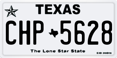 TX license plate CHP5628