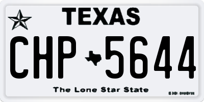 TX license plate CHP5644