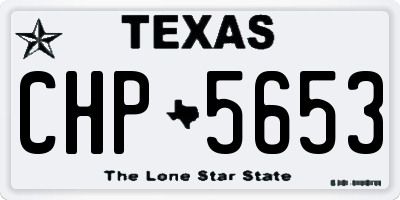 TX license plate CHP5653