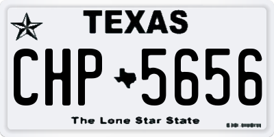TX license plate CHP5656