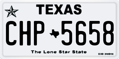 TX license plate CHP5658