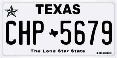 TX license plate CHP5679