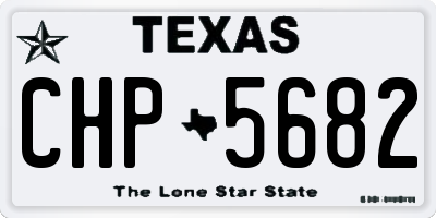 TX license plate CHP5682